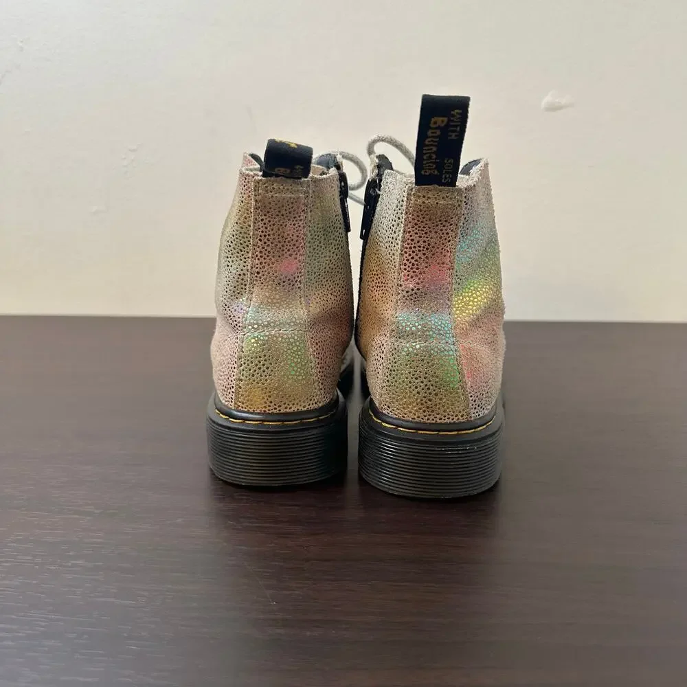 Dr. Martens shimmering holographic